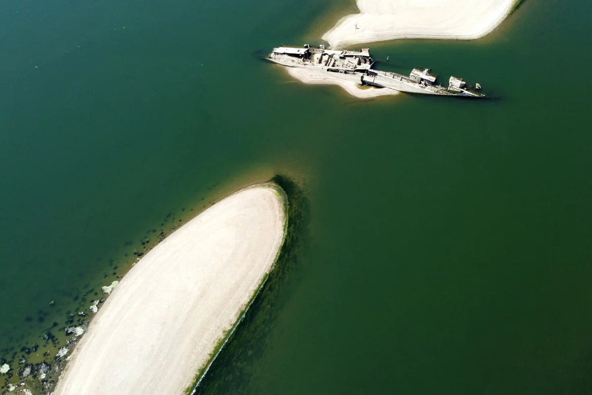 Nazi shipwrecks and unexploded ordnance emerge as Danube river levels plummet