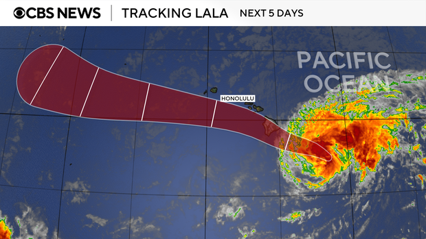 Hawaii under a hurricane warning as Tropical Storm Lala takes aim