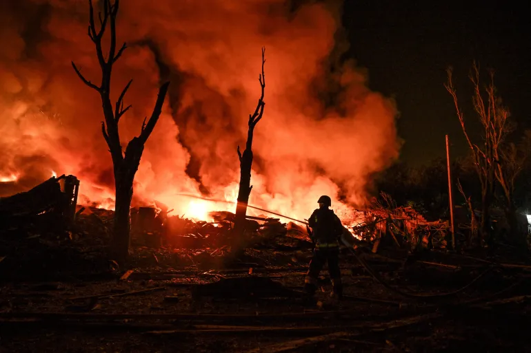Russian Strikes Across Ukraine Kill 12 as Kyiv Reports Use of North Korean Missiles