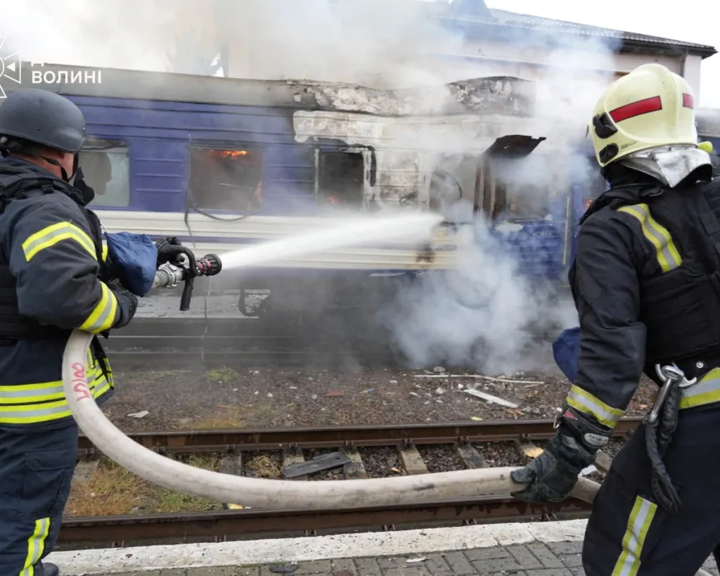 Russian Drone Strike Hits Train Engine Near Polish Border as Tensions Escalate